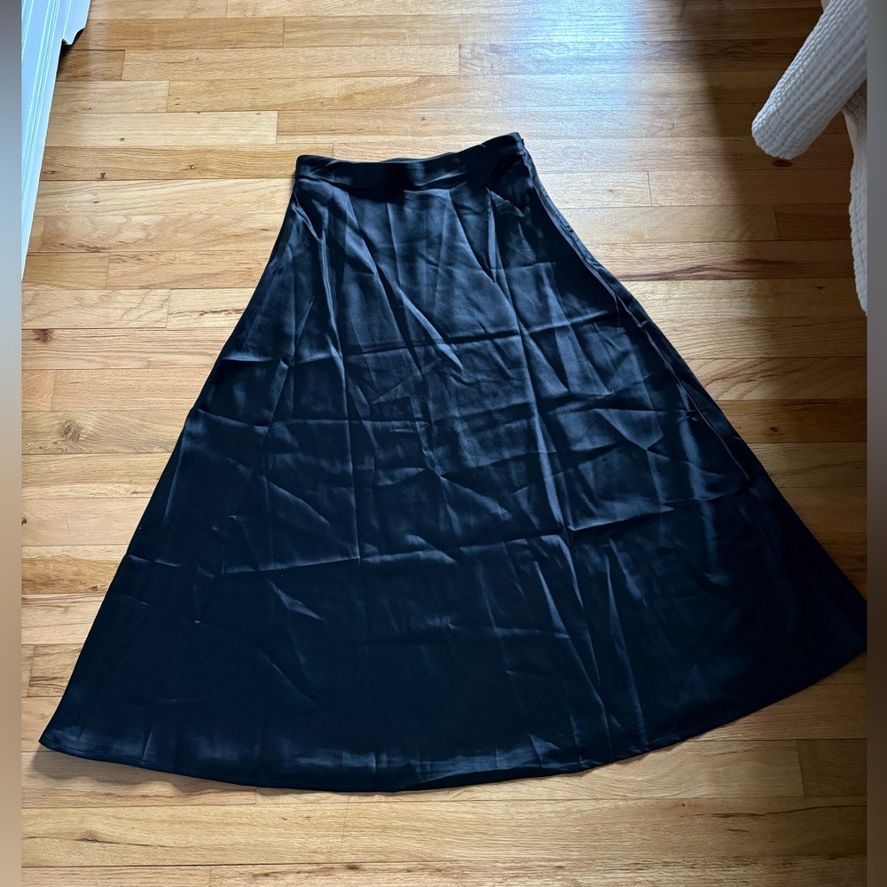 Satin Black Women's Skirt